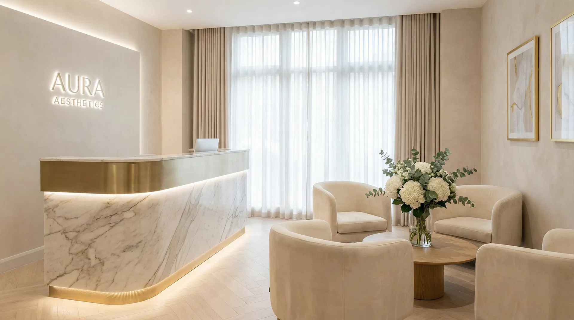 Ambiente sofisticado da Clínica Blanc Barreto