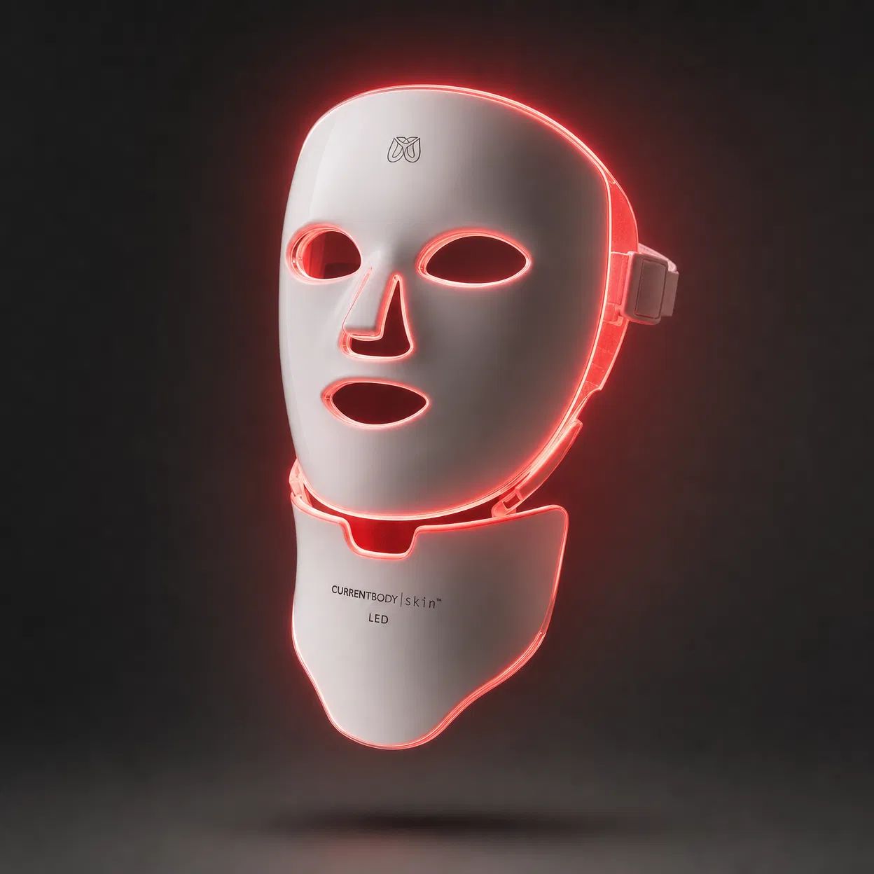 GlowRitual LED Mask glowing with red light