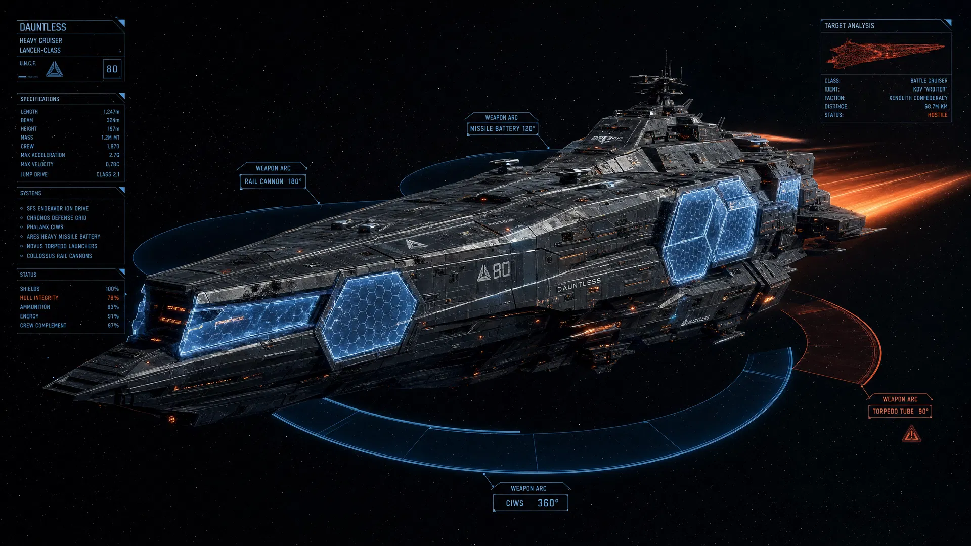 HardPort warship tactical view