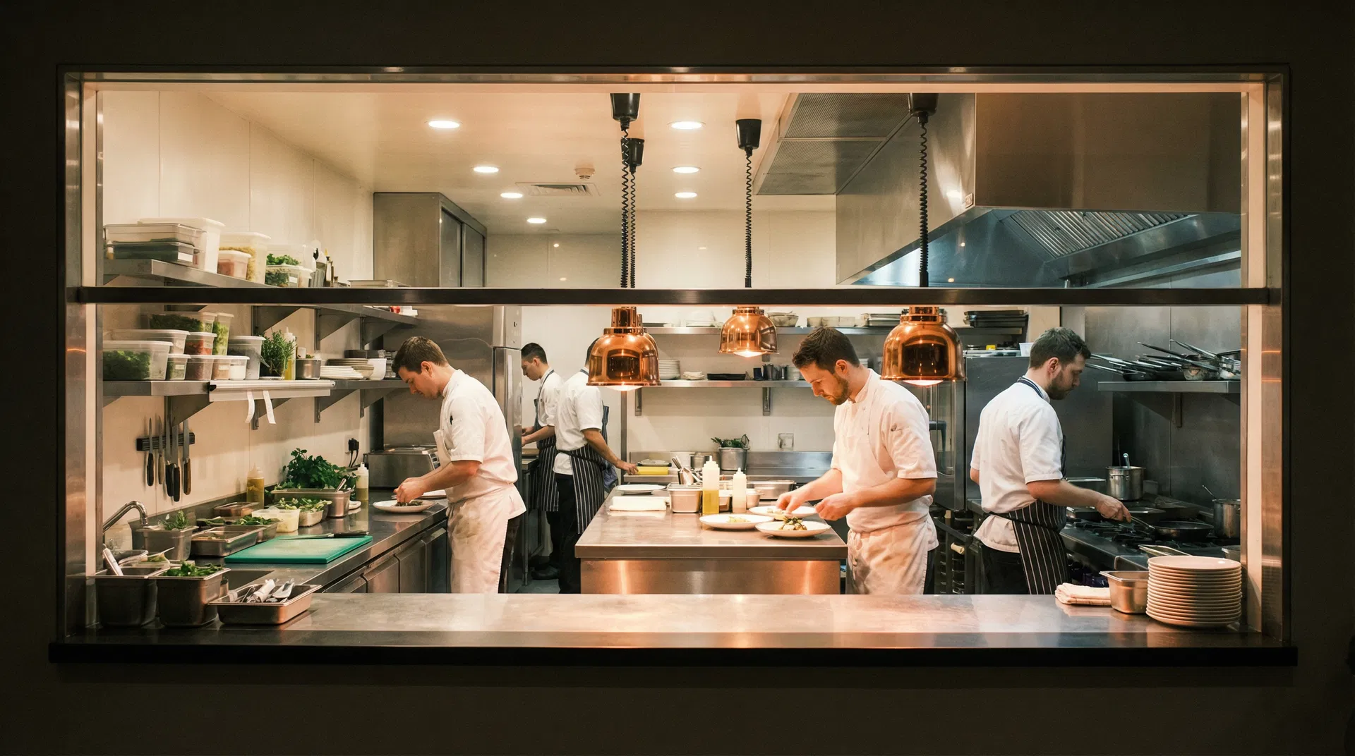 Professional restaurant kitchen
