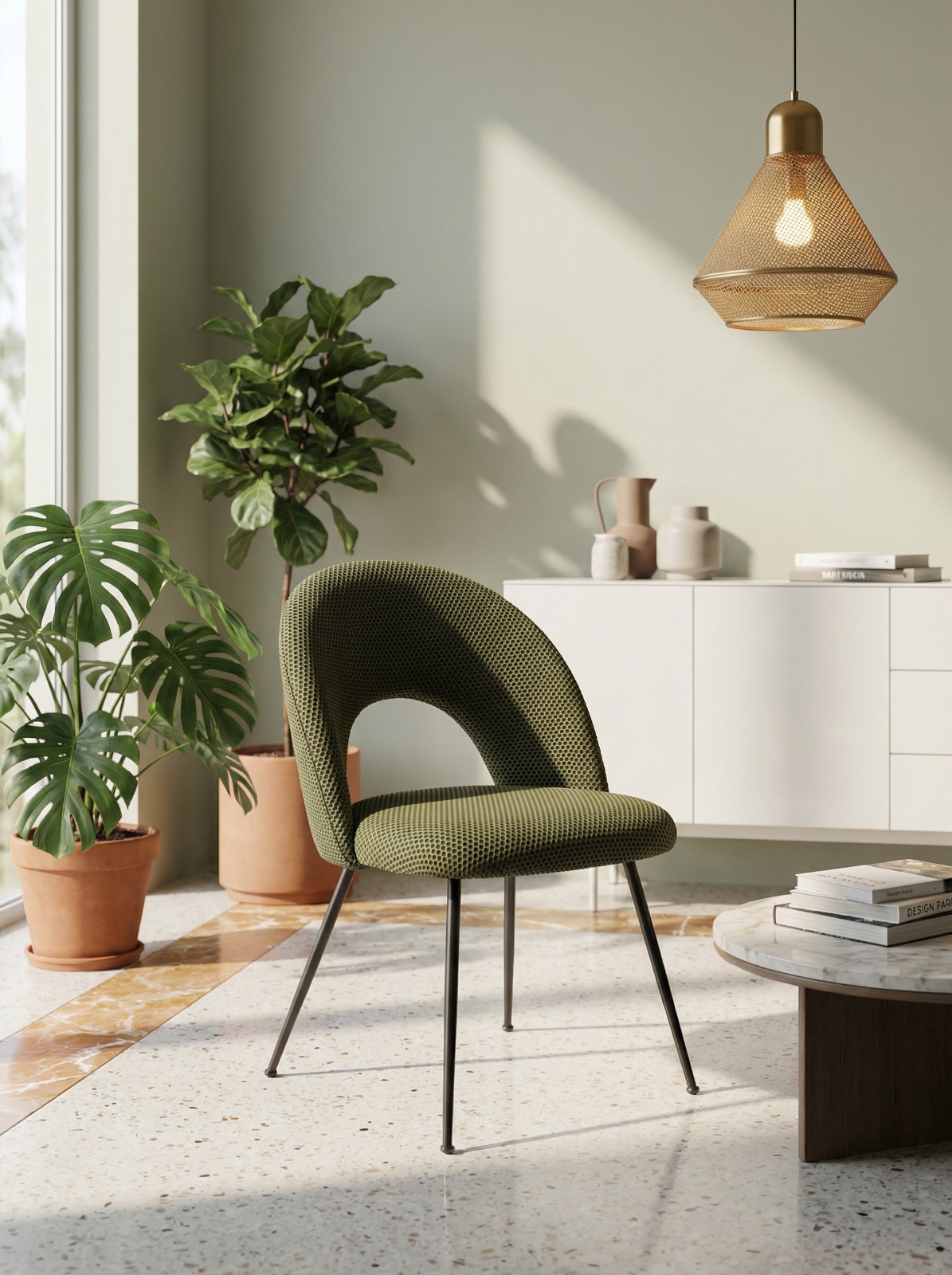 Chaise verte