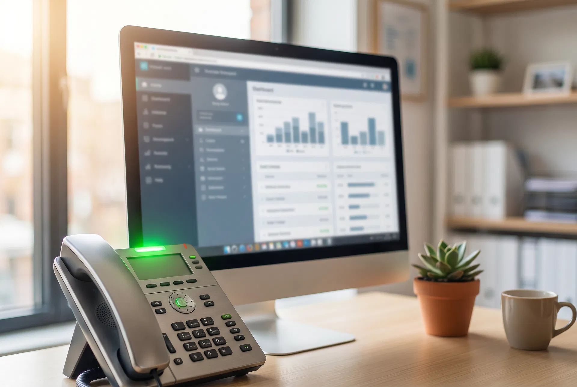 Phone dashboard showing SMS templates