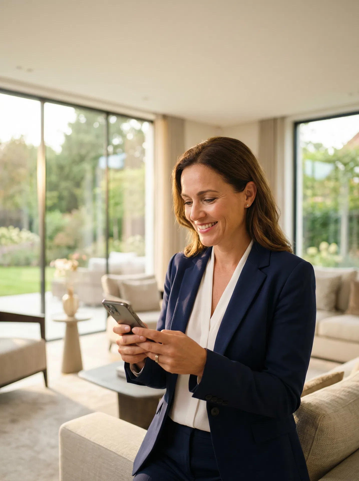 Professional real estate agent using AgentFlow AI