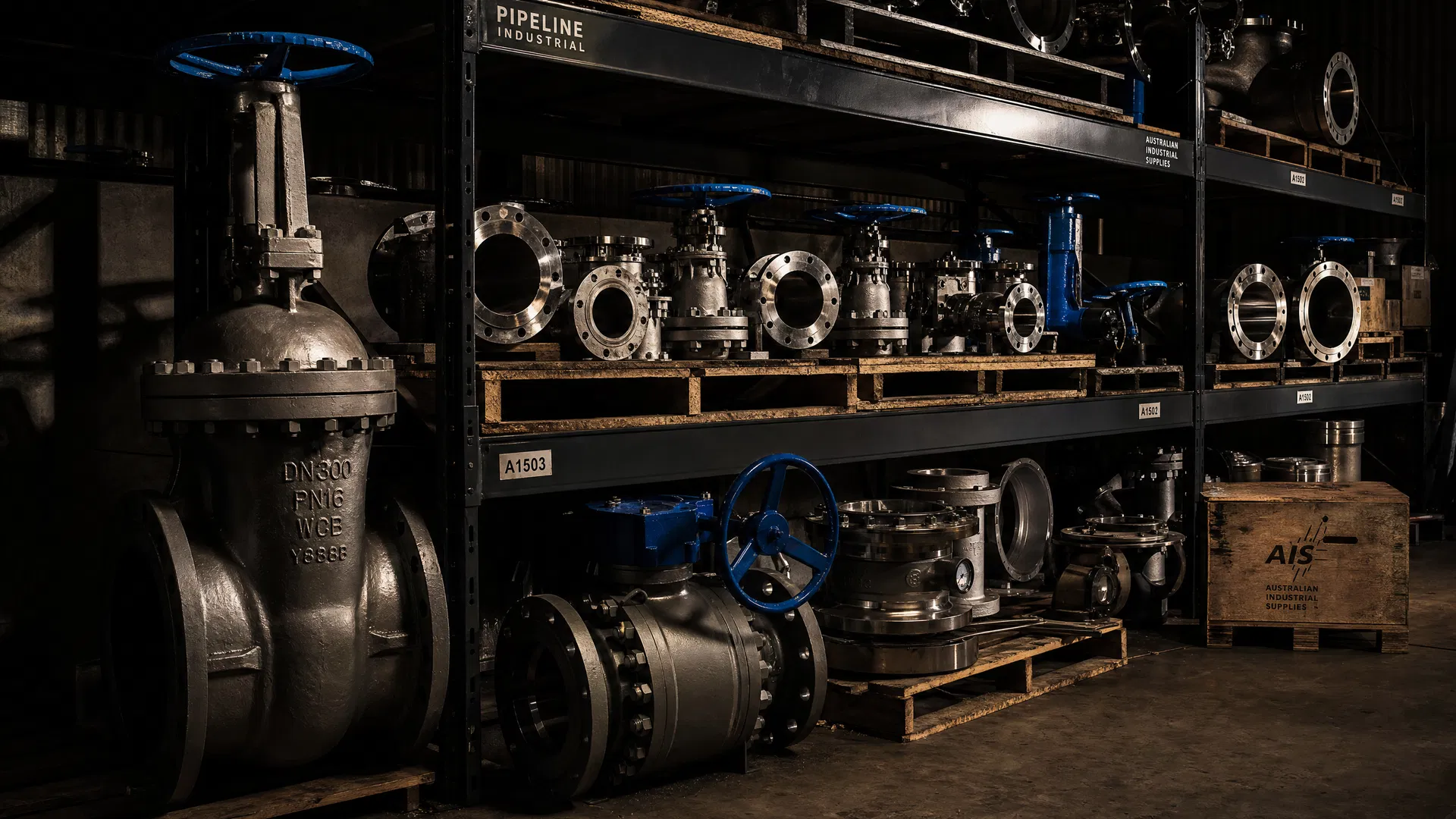 Industrial valves warehouse