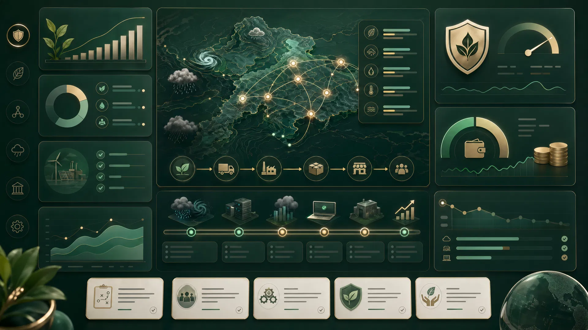 Business continuity and climate risk dashboard