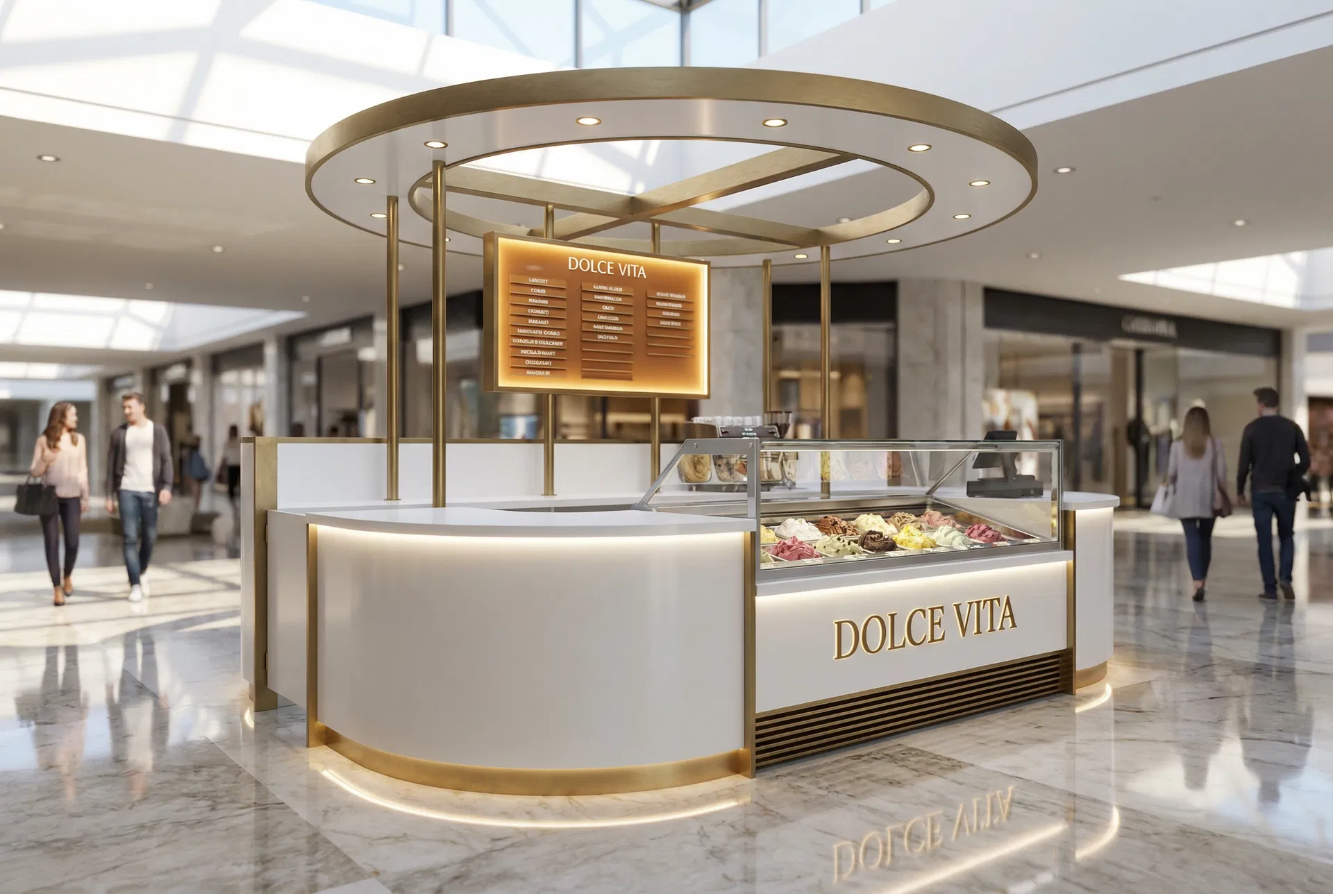 Grafica Studios indoor kiosk retail design