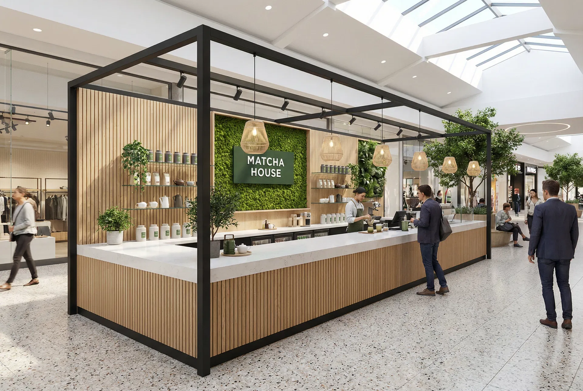 Retail kiosk designed by Grafica Studios