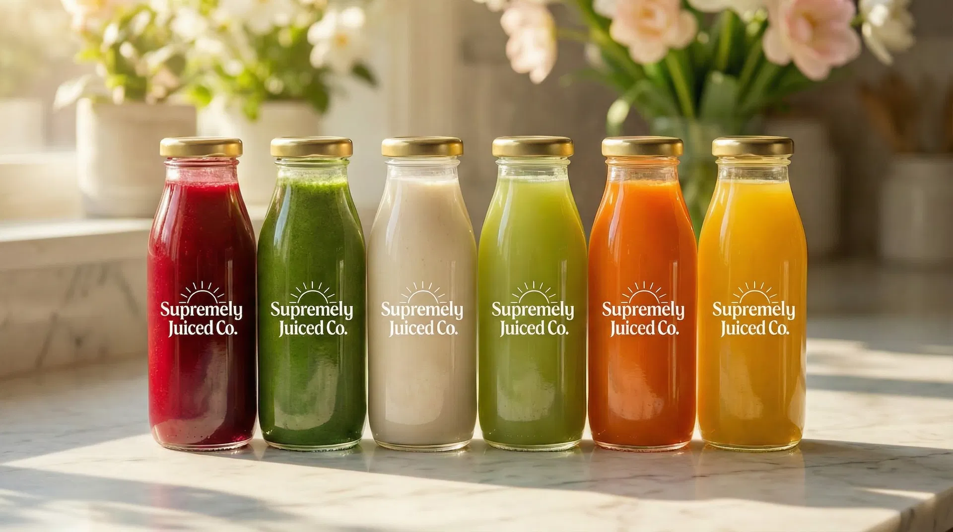 Supremely Juiced Co. full juice lineup