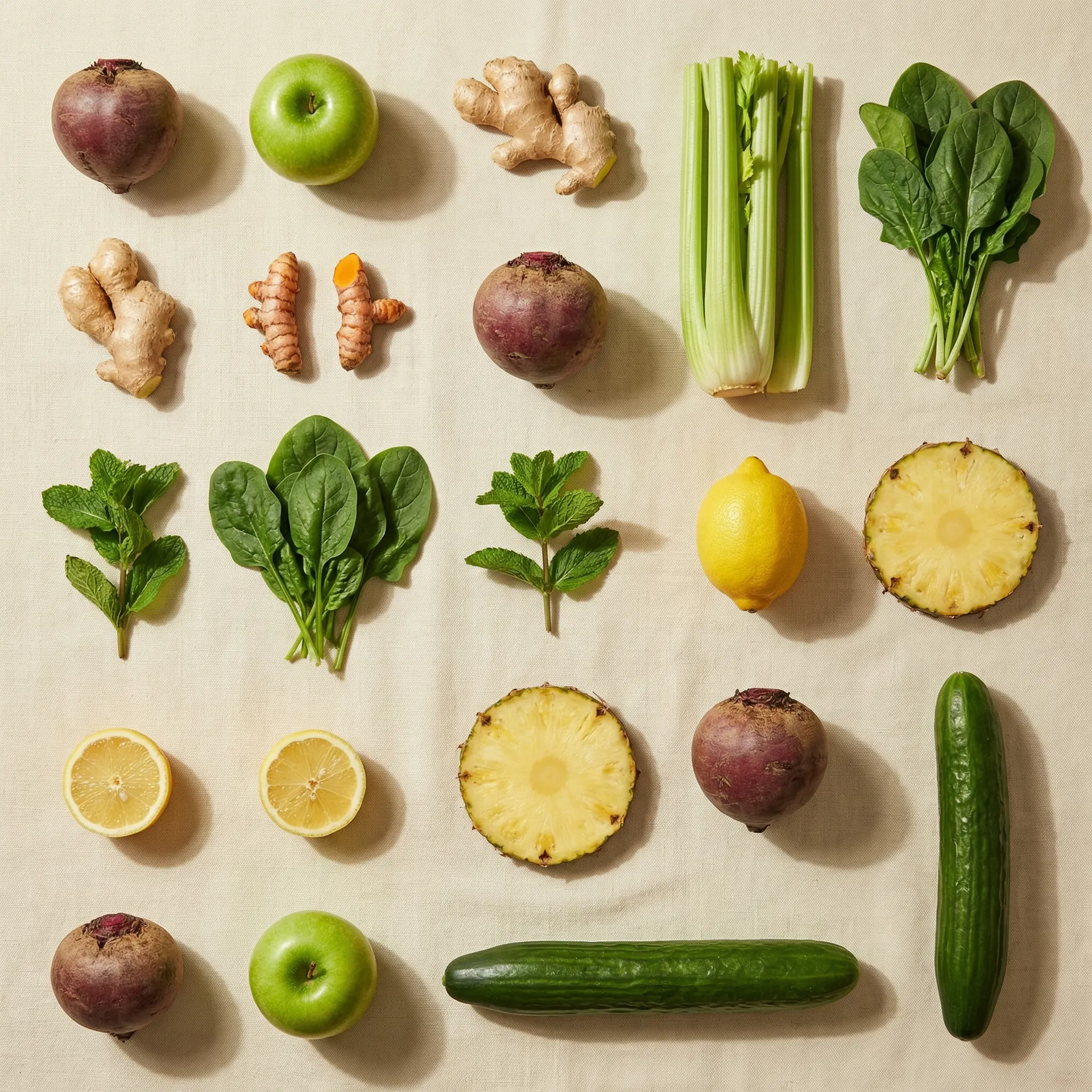 Fresh organic ingredients