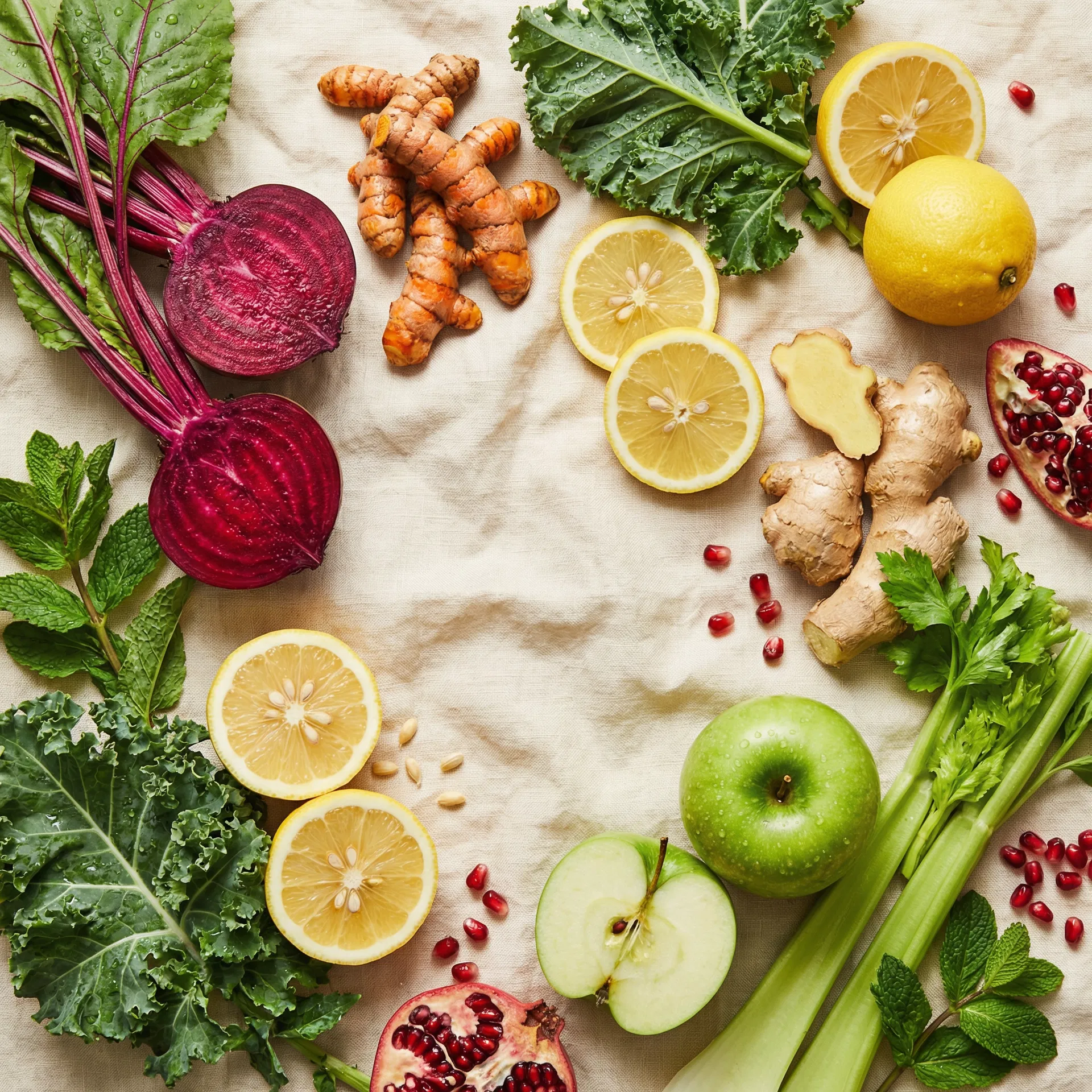 Fresh organic ingredients