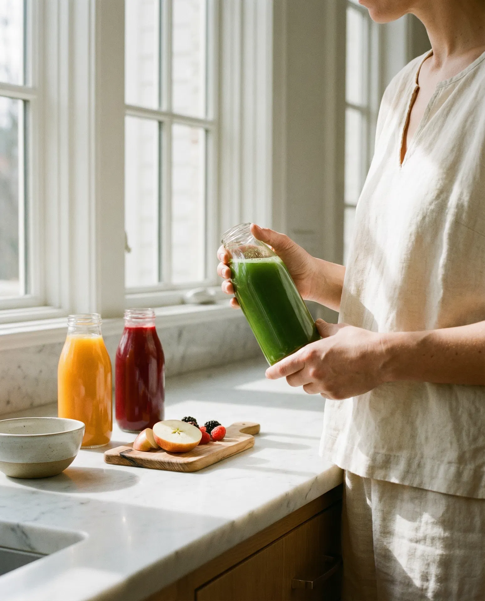 Morning juice routine