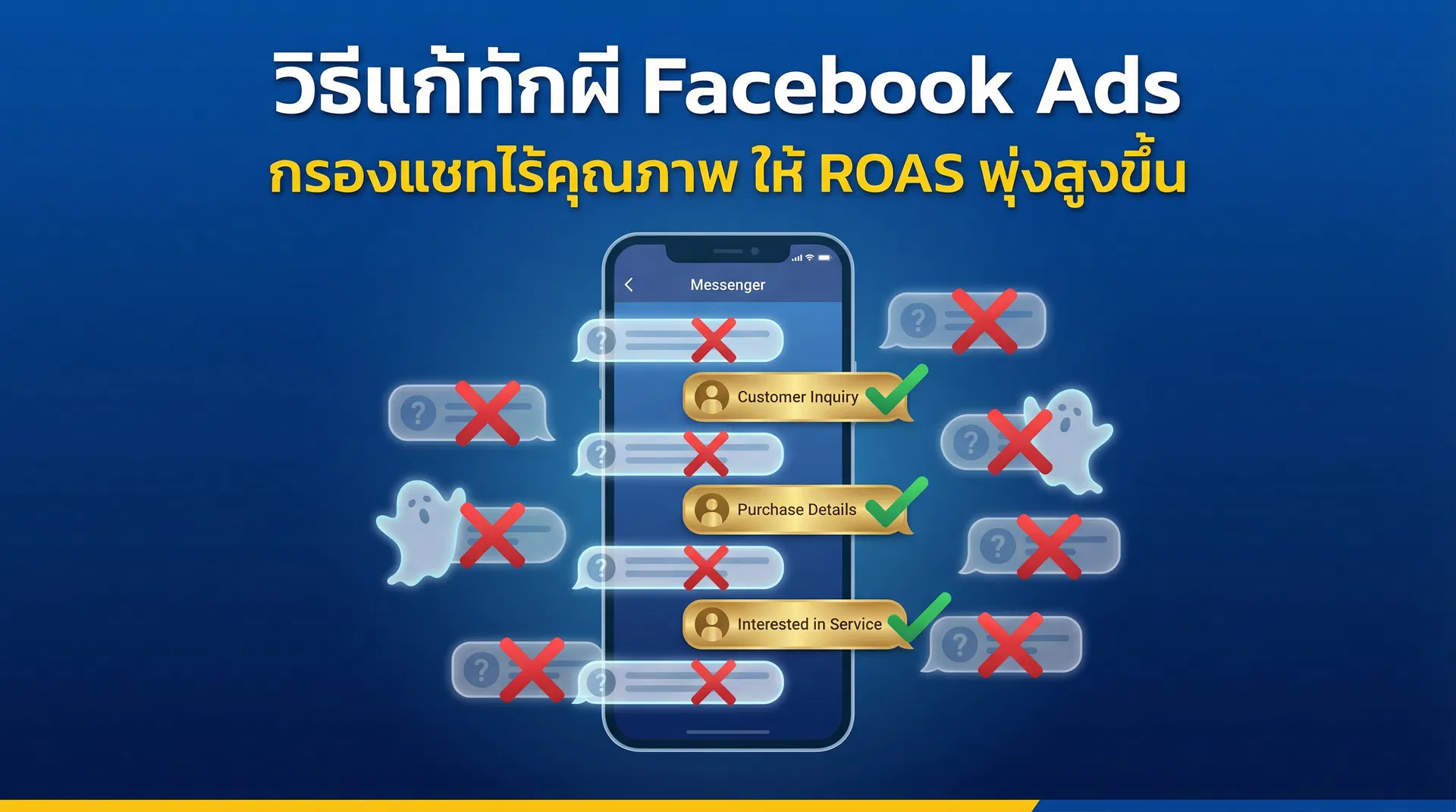 วิธีแก้ทักผี Facebook Ads เทคนิคกรองแชทไร้คุณภาพ