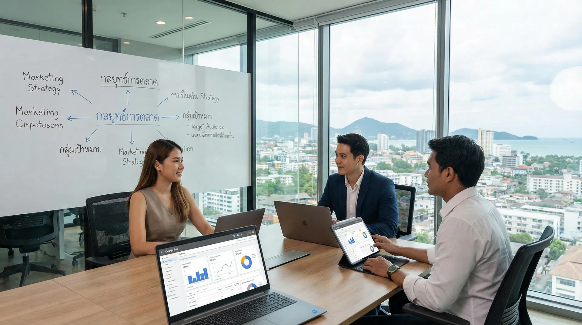 ทีมกลยุทธ์ Google Ads ประชุมวางแผนในภูเก็ต