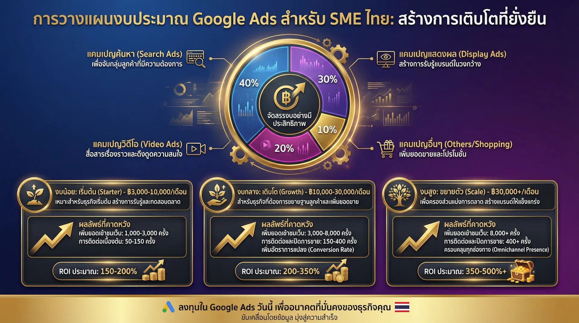 การวางแผนงบประมาณ Google Ads สำหรับ SME ไทย
