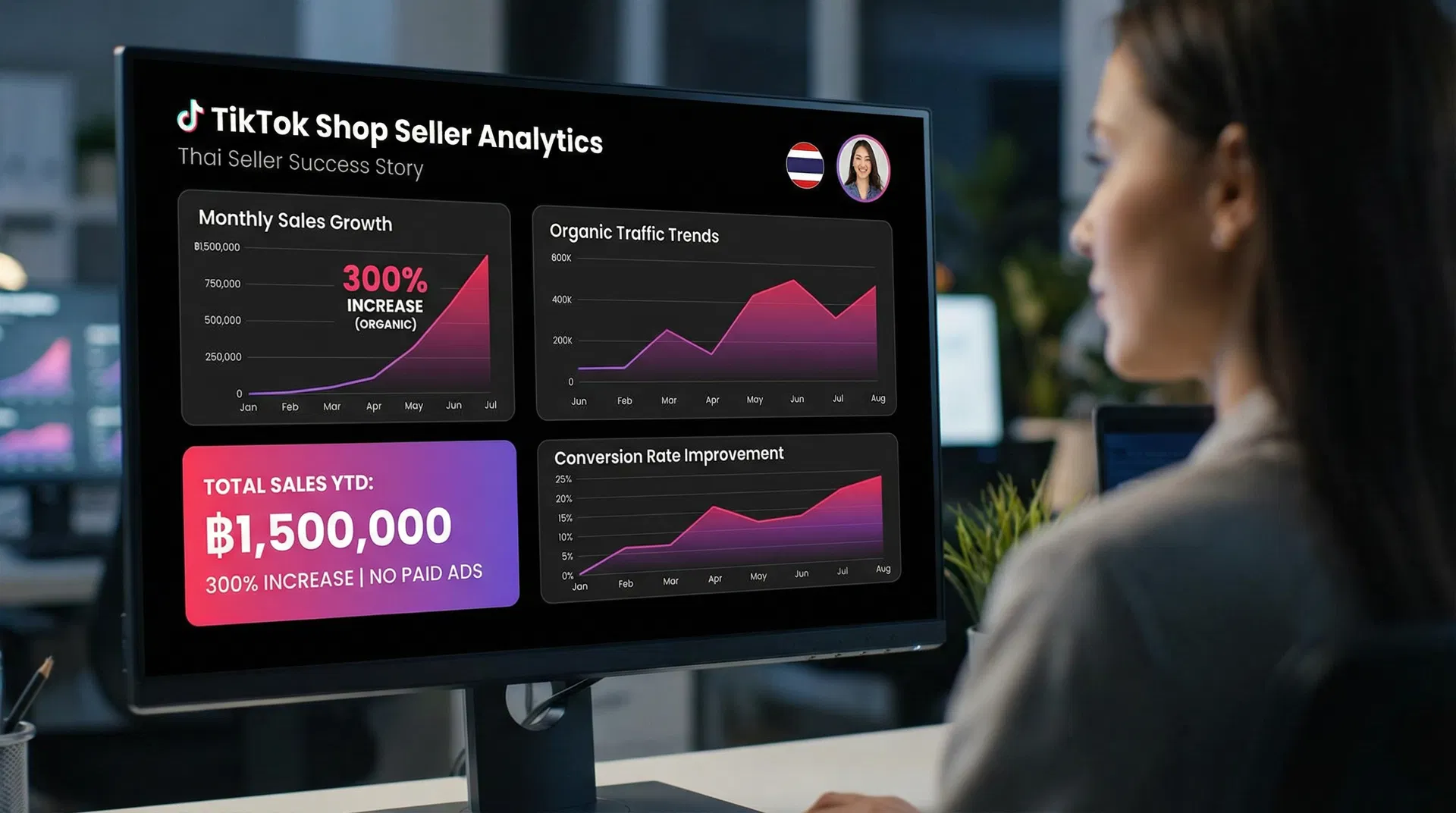 Case Study TikTok Shop SEO ยอดขายเพิ่ม 300%