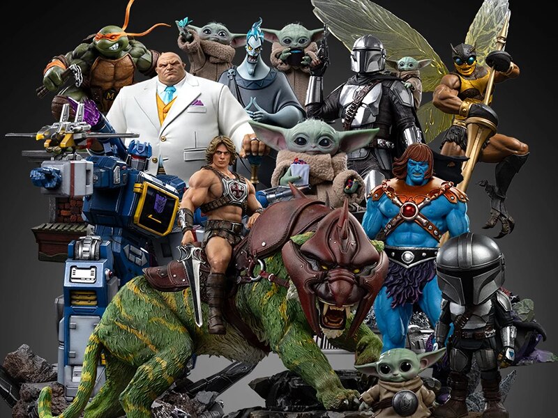 Pre-Order Alert: Iron Studios New Releases! MOTU, Mandalorian & Grogu, Transform