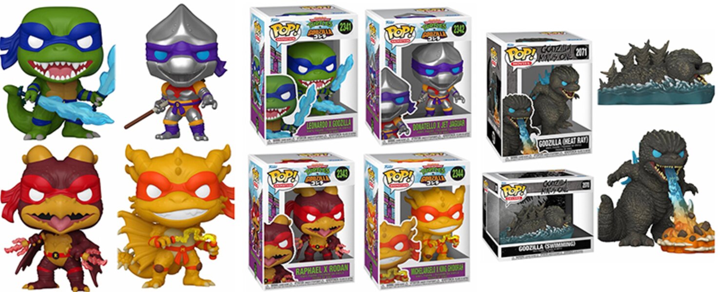 Pre-Order Alert: Funko Godzilla Minus One & TMNT x Godzilla POP! Vinyl Figures