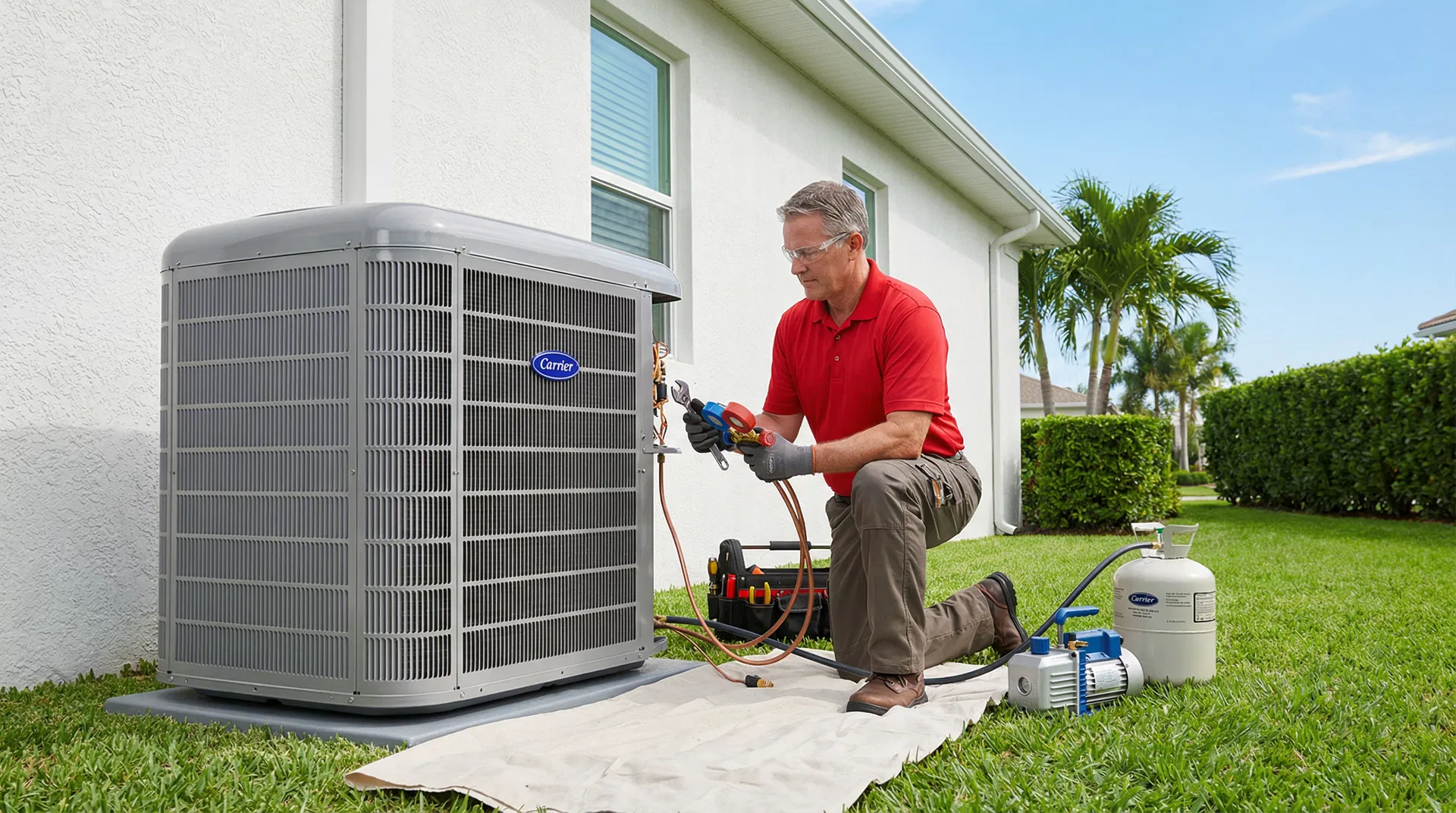 Residential AC system replacement and installation in Sarasota Florida