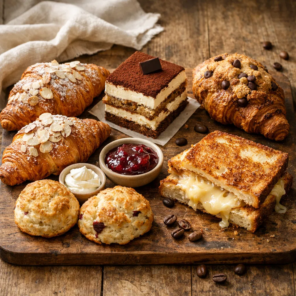 Artisan pastries at Blackberry Coffee Corner