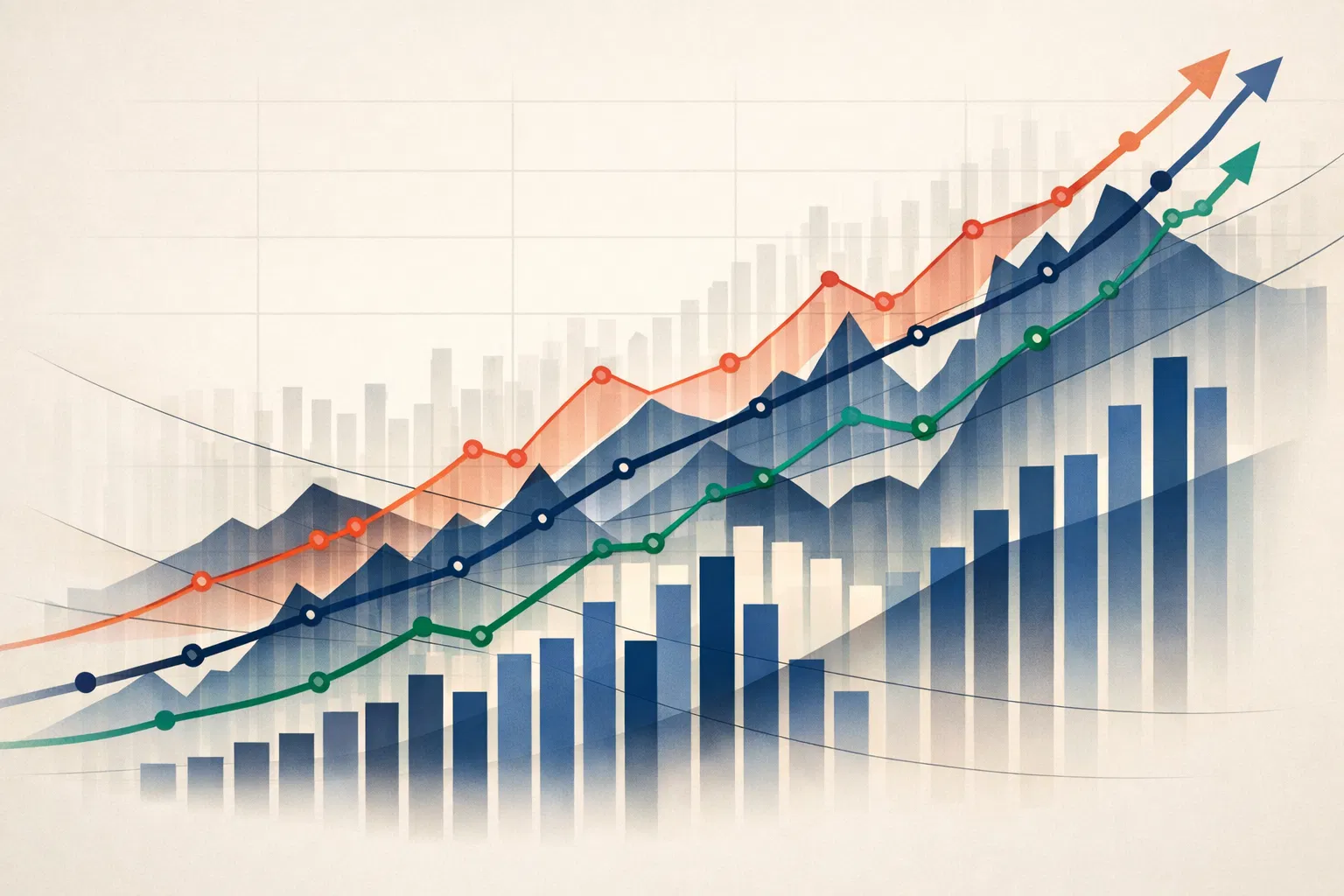 Visualización de tendencias de mercado