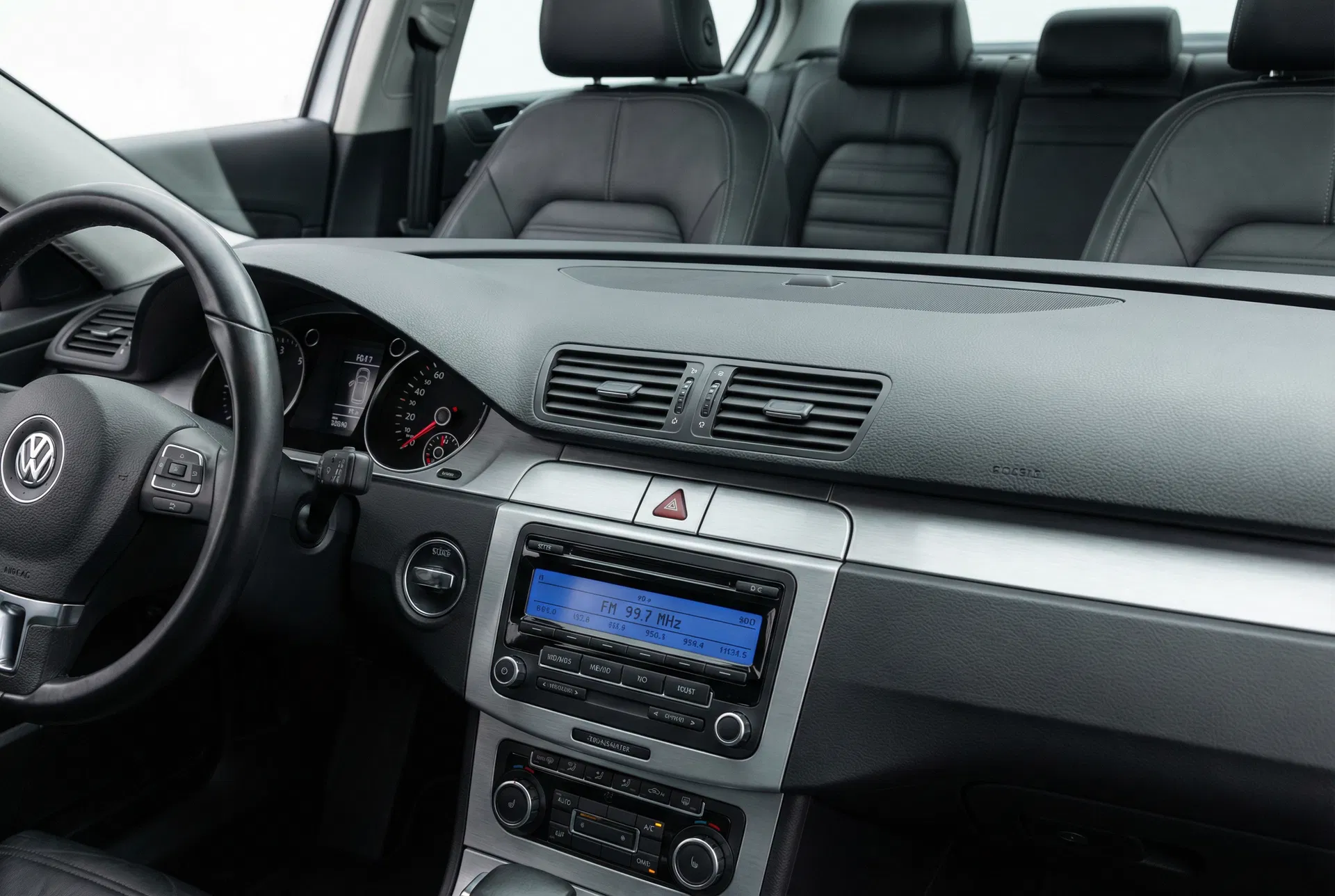 Volkswagen Passat dashboard showing factory RCD radio unit