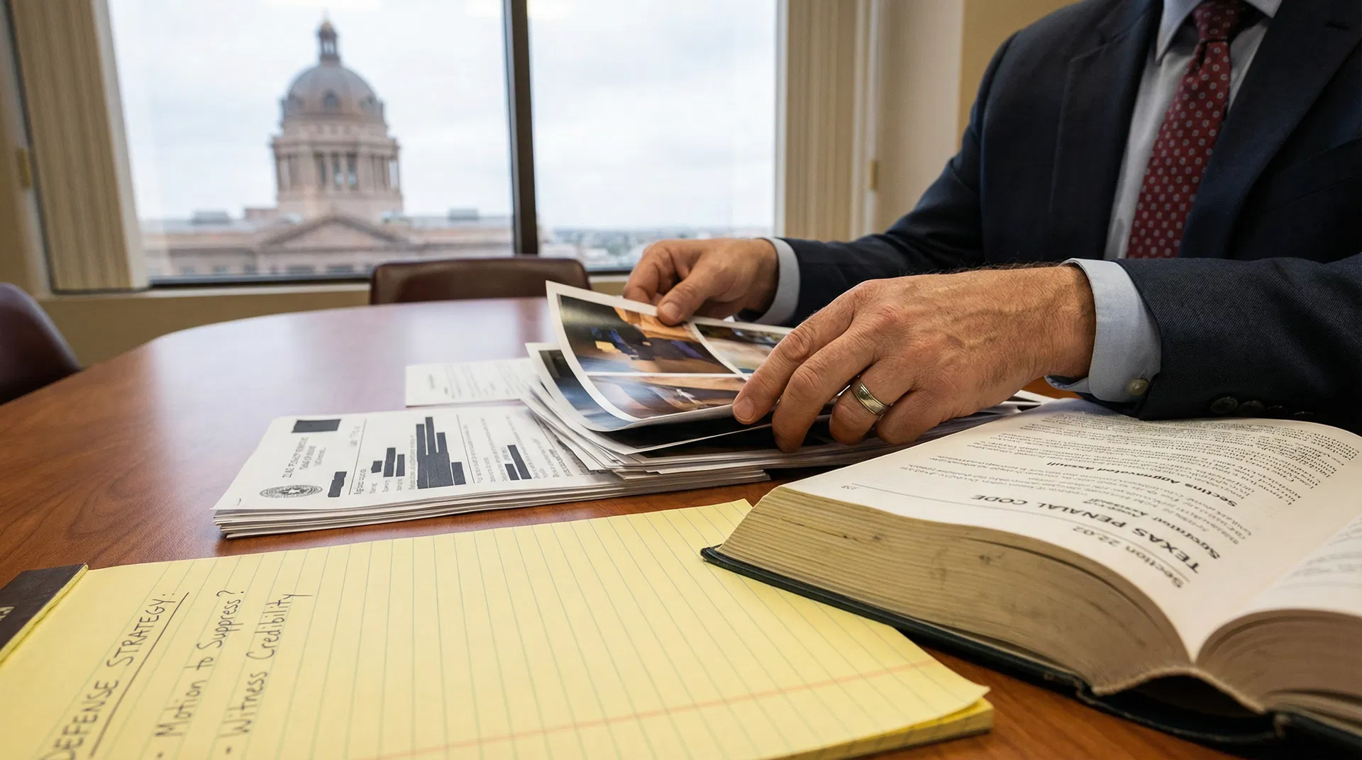 El Paso criminal defense attorney reviewing assault with deadly weapon evidence and Texas Penal Code Section 22.02 — Aaronson Law Firm