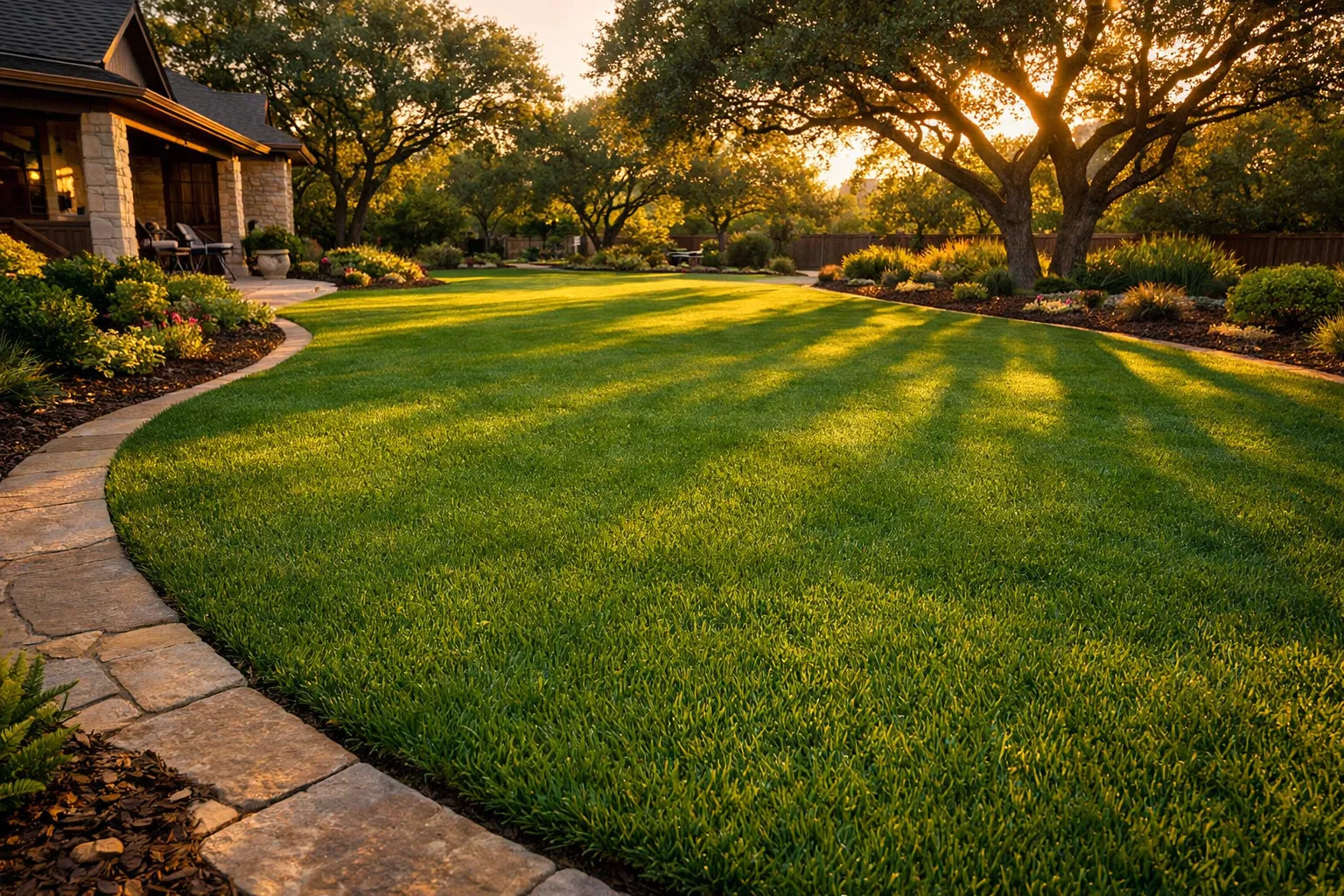 Lush Austin lawn