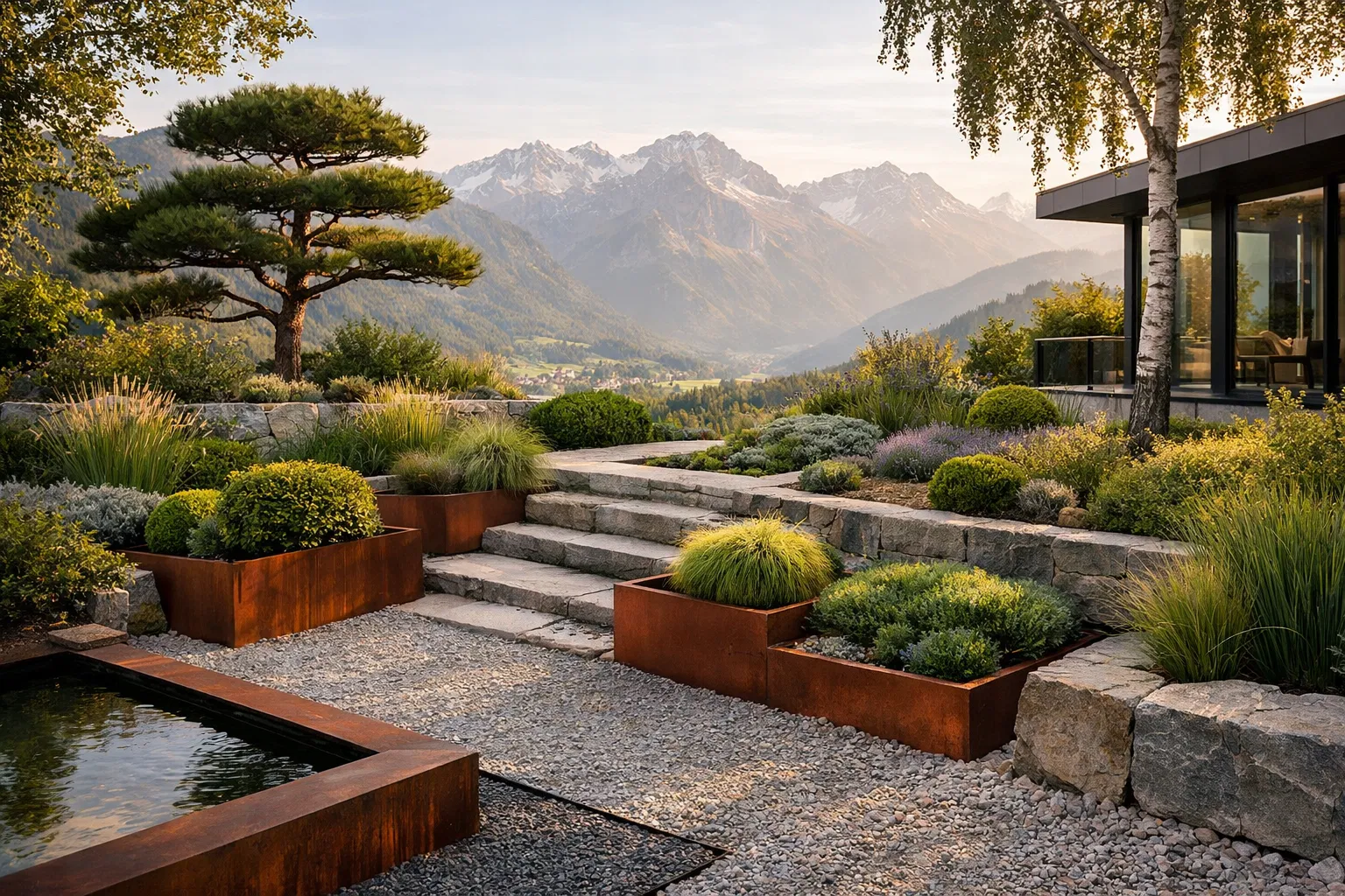 Designeur d'Espaces Extérieurs - Alliance du minéral et du végétal pour des espaces d'exception.