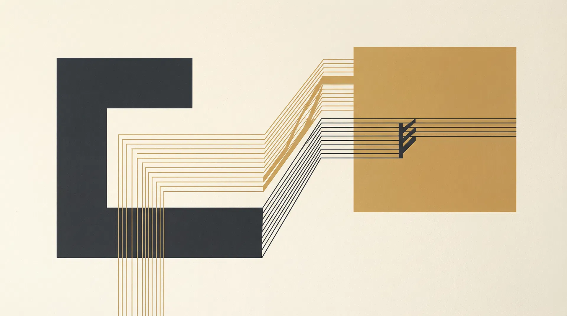 Abstract representation of cross-border business connectivity