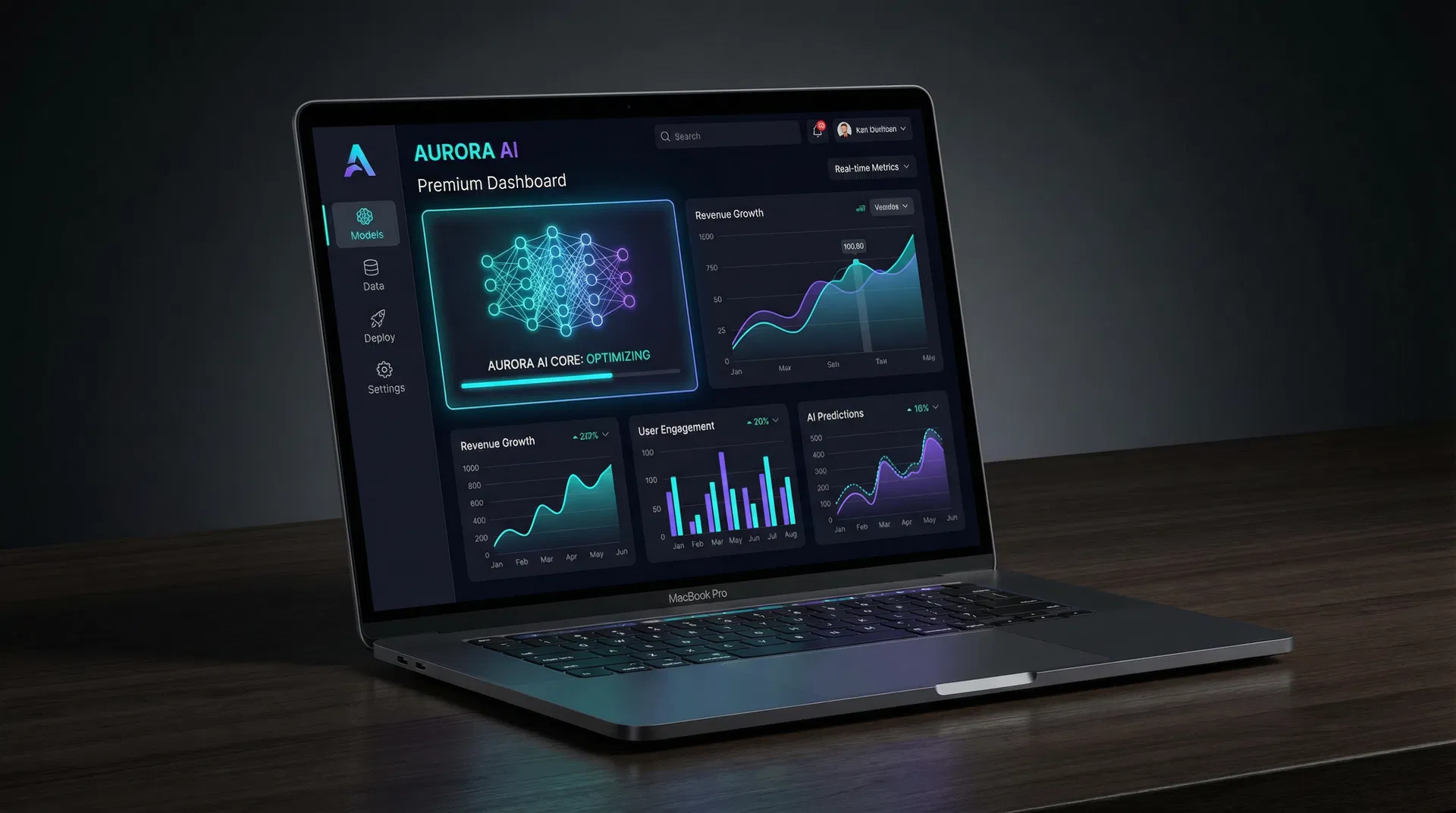 Aurora AI Dashboard — BuilderHQ.IO AI Solutions project