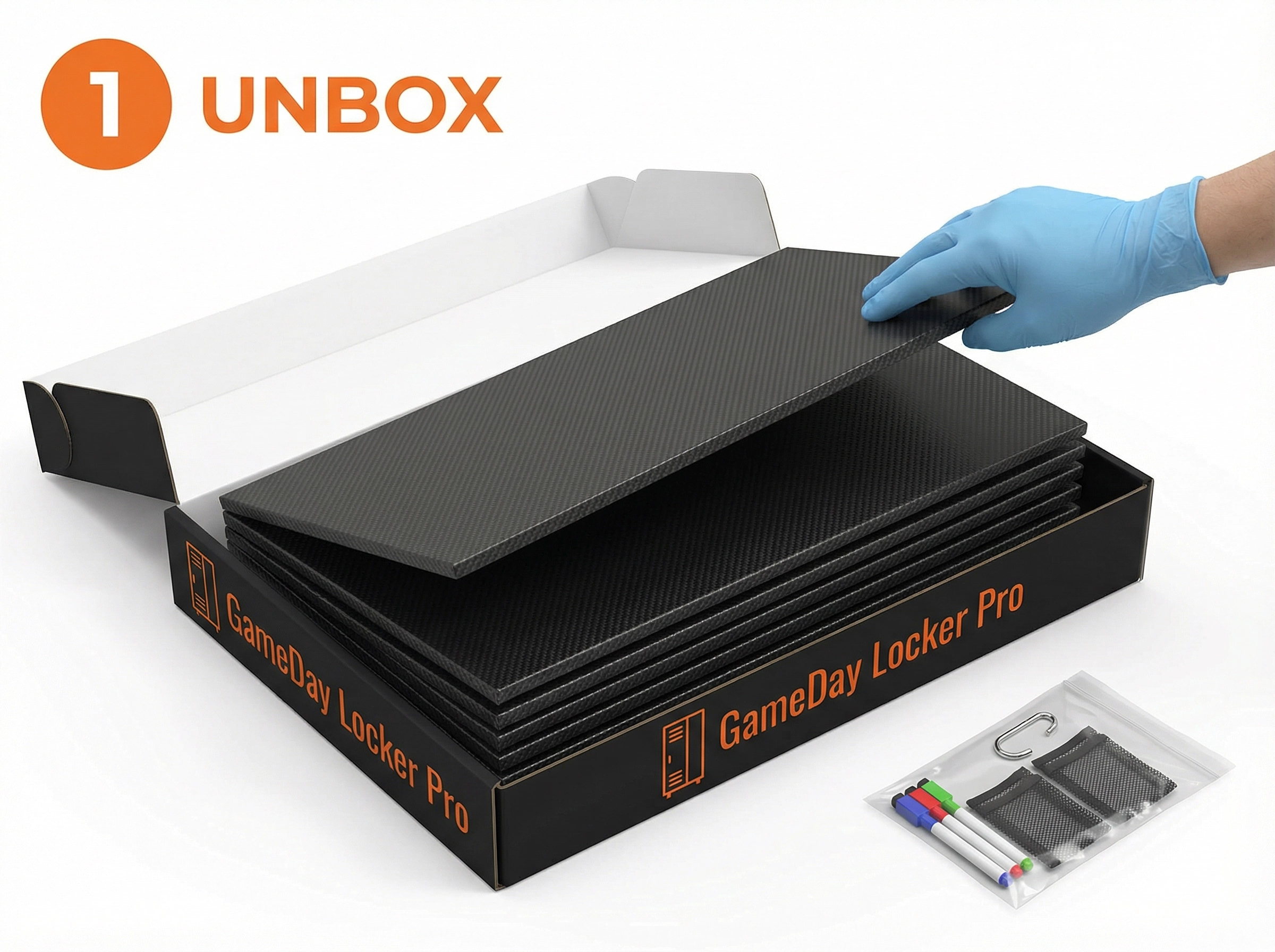 Assembly step 01: Unbox