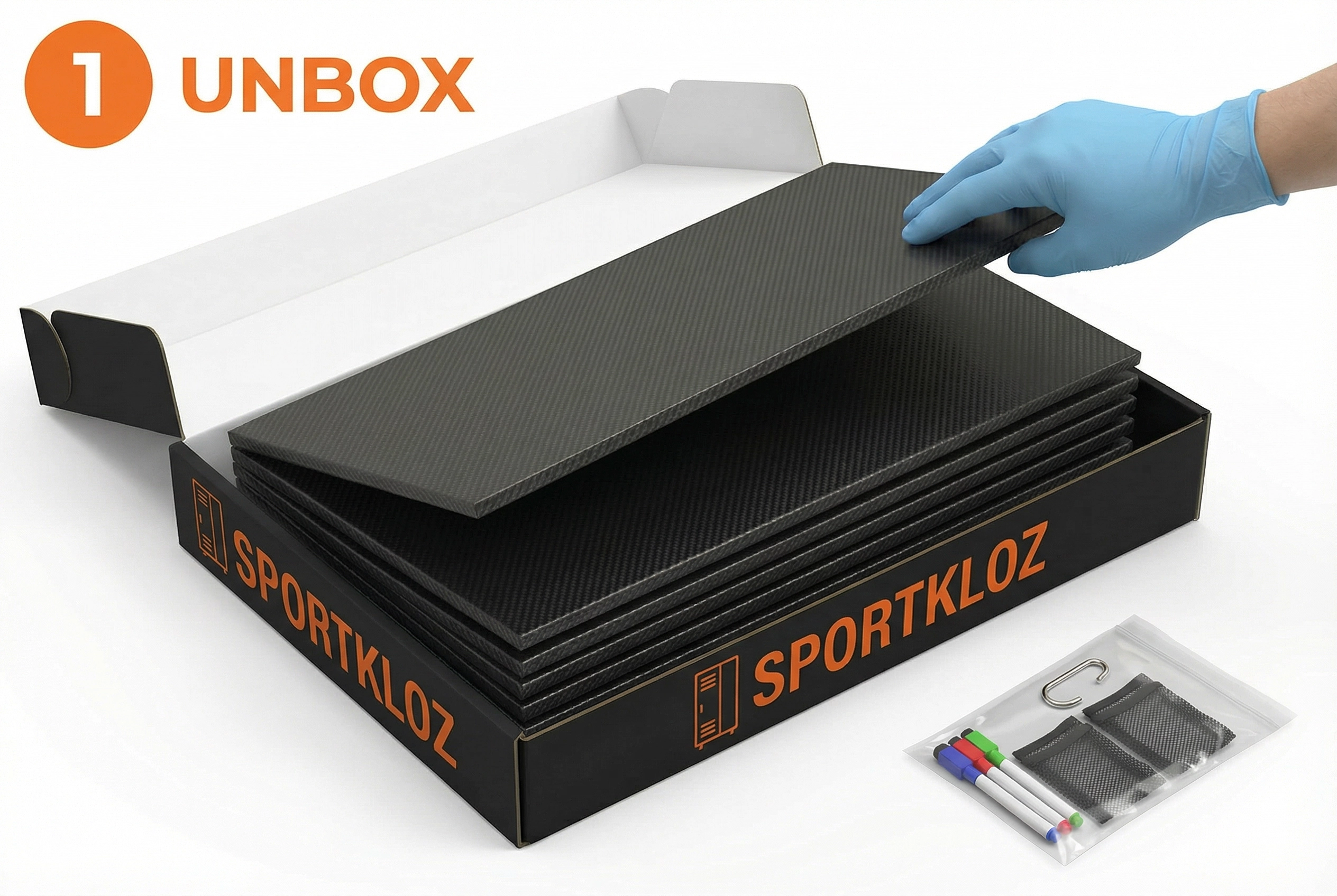 Assembly step 01: Unbox