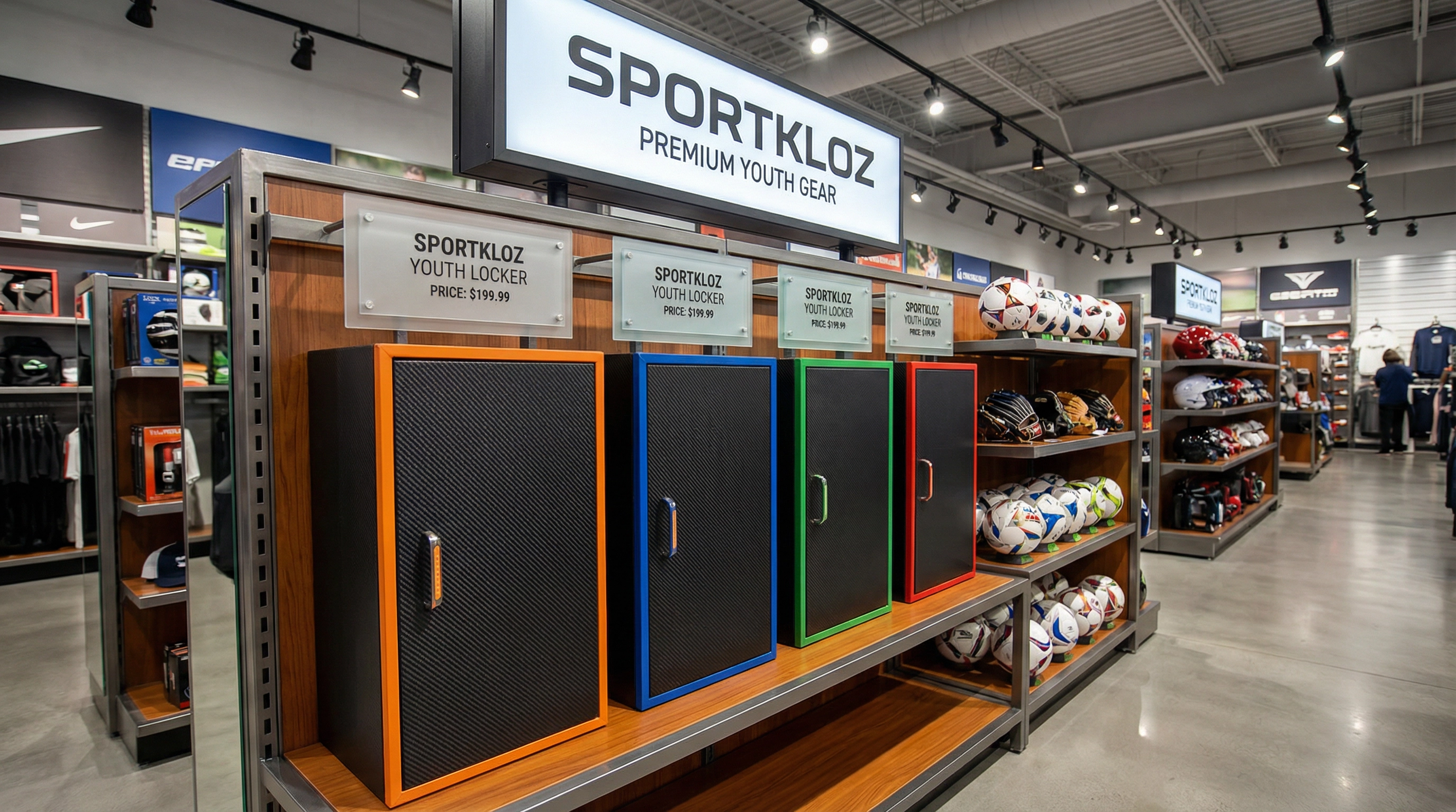 SPORTKLOZ retail display