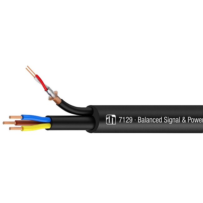 ADAM HALL 7129 Strom/Audiokabel (Meterware)