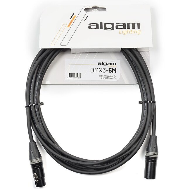ALGAM DMX3-5M DMX-Kabel 3-polig, 5m