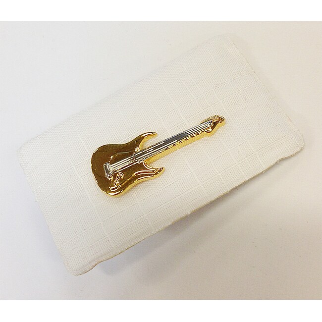 ART OF MUSIC Anstecker E-Bass/E-Gitarre Gold Modeschmuck