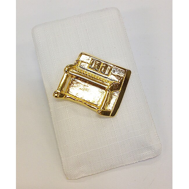 ART OF MUSIC Anstecker Klavier Gold Modeschmuck