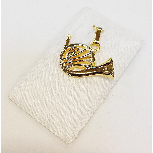 ART OF MUSIC Anhänger Waldhorn Gold Modeschmuck