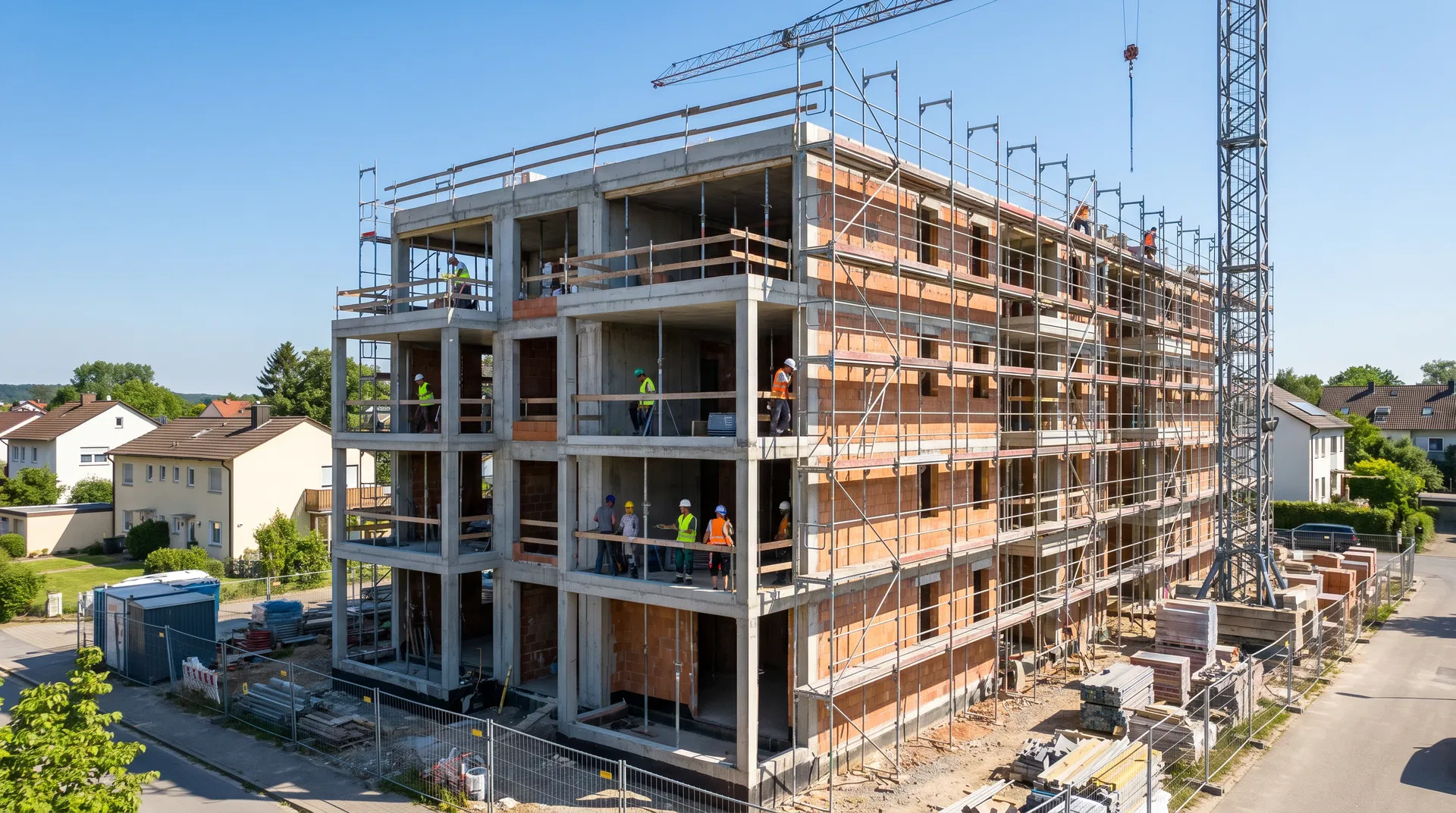 Rohbau Wohn- und Geschäftshaus Rieschweiler-Mühlbach