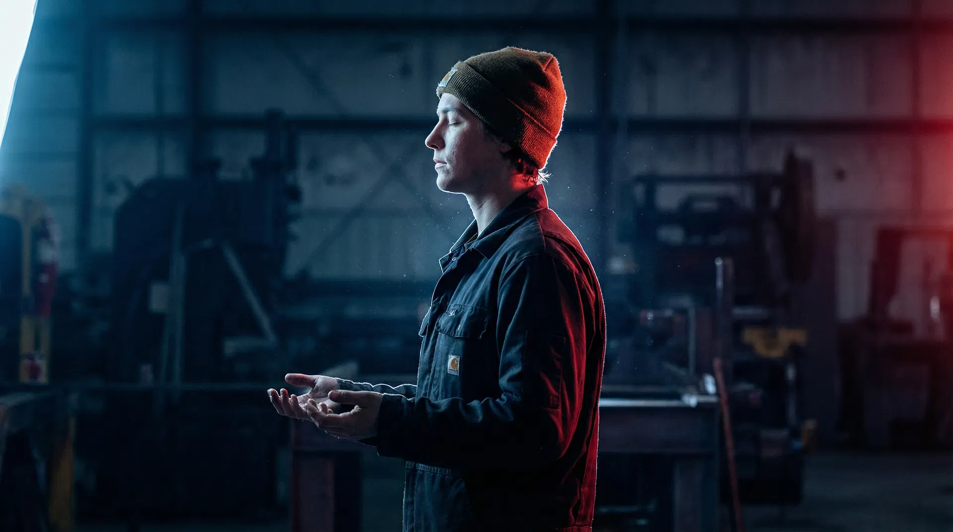 Person in moment of focused calm representing Tactical Reset