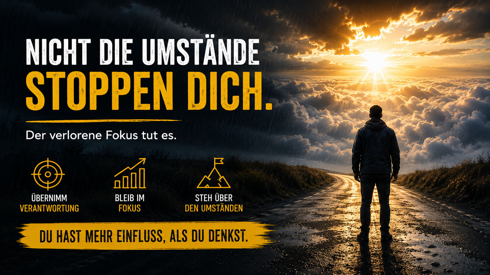 Warum nicht die Umstände dein Leben bestimmen, sondern dein Fokus