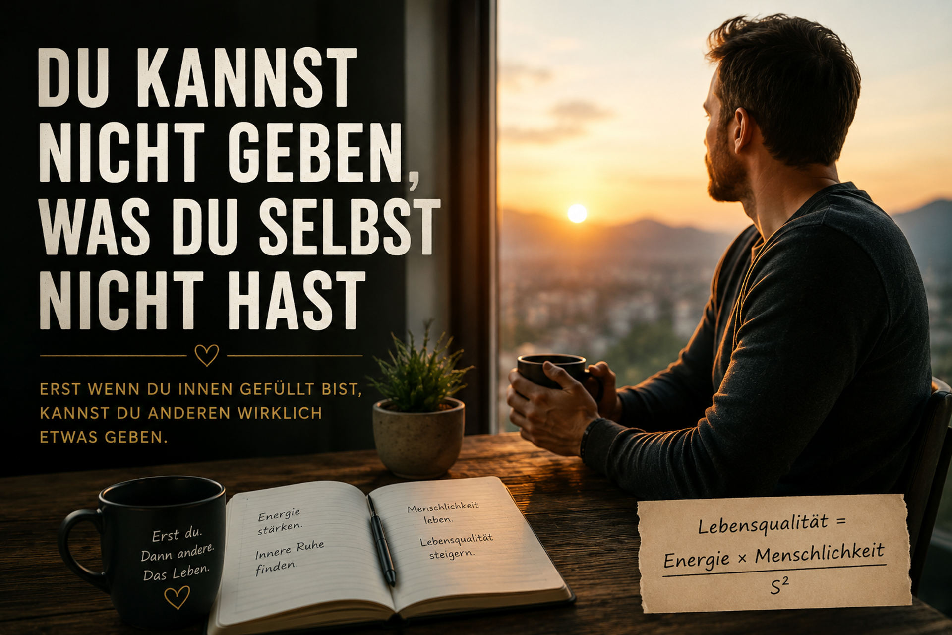 Du kannst nicht geben, was du selbst nicht hast