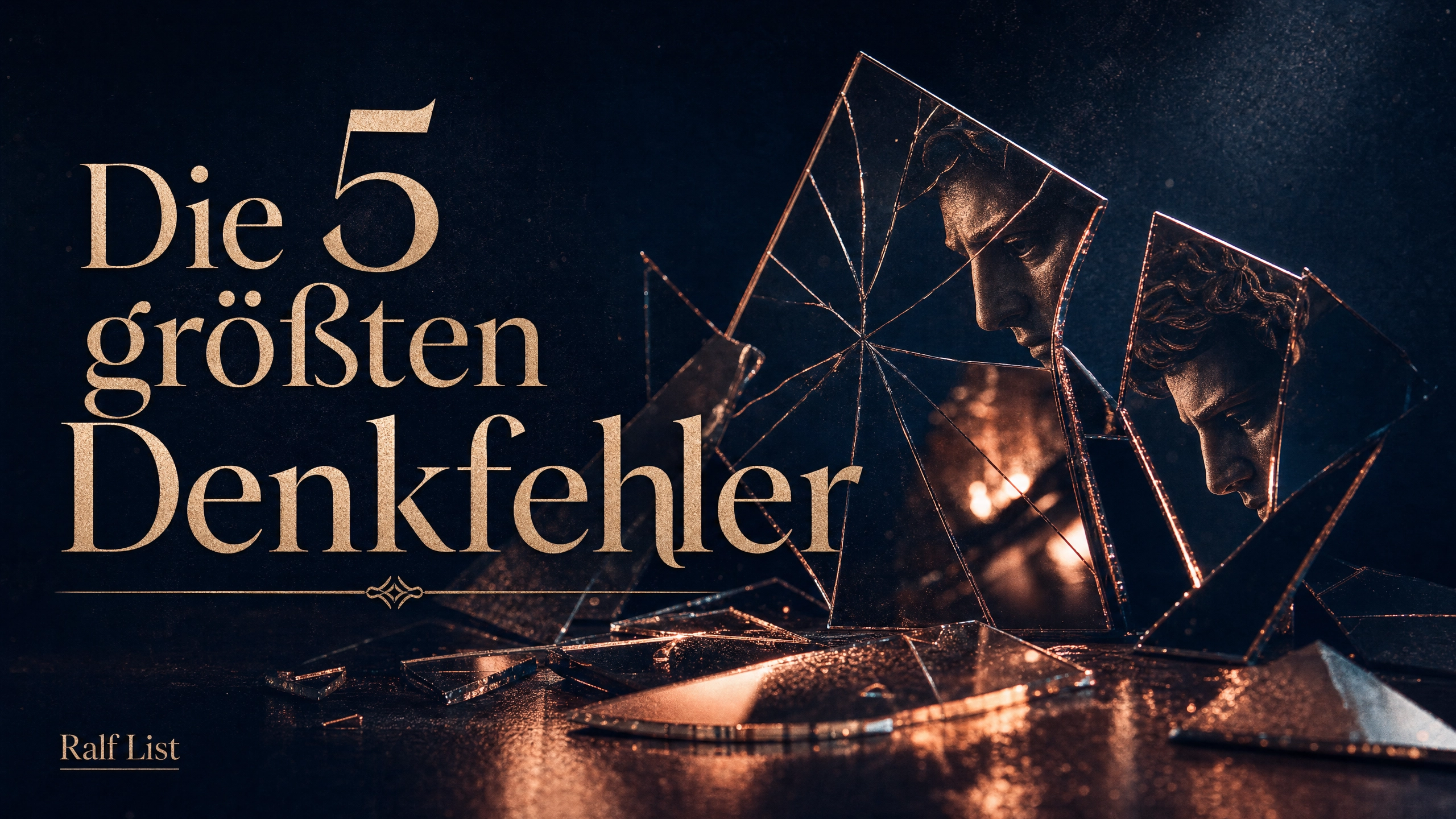 Die 5 größten Denkfehler, die dich unglücklich machen