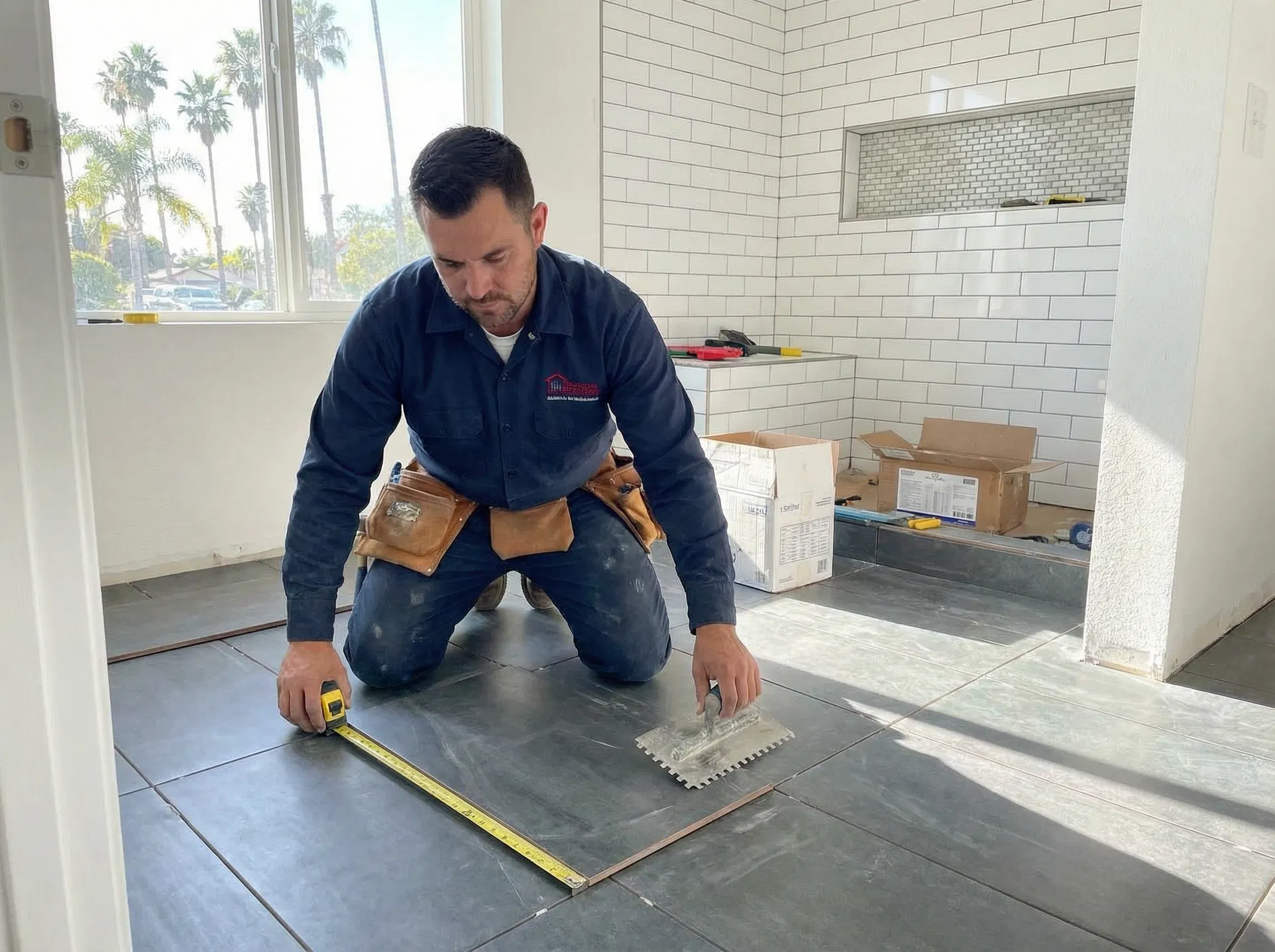 Rise Tile craftsman at work