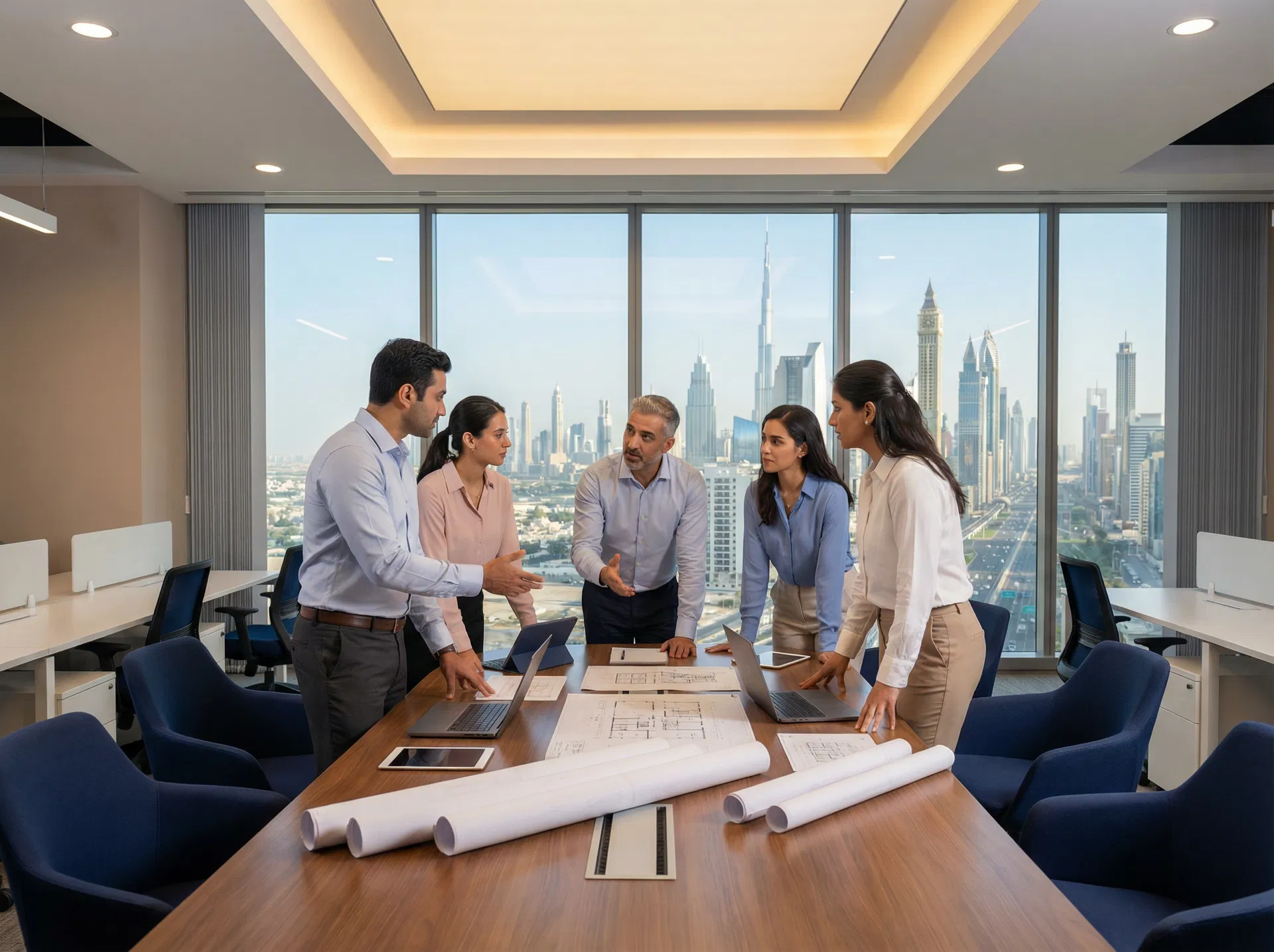 BAB AL BAB Technical Services team in Dubai office