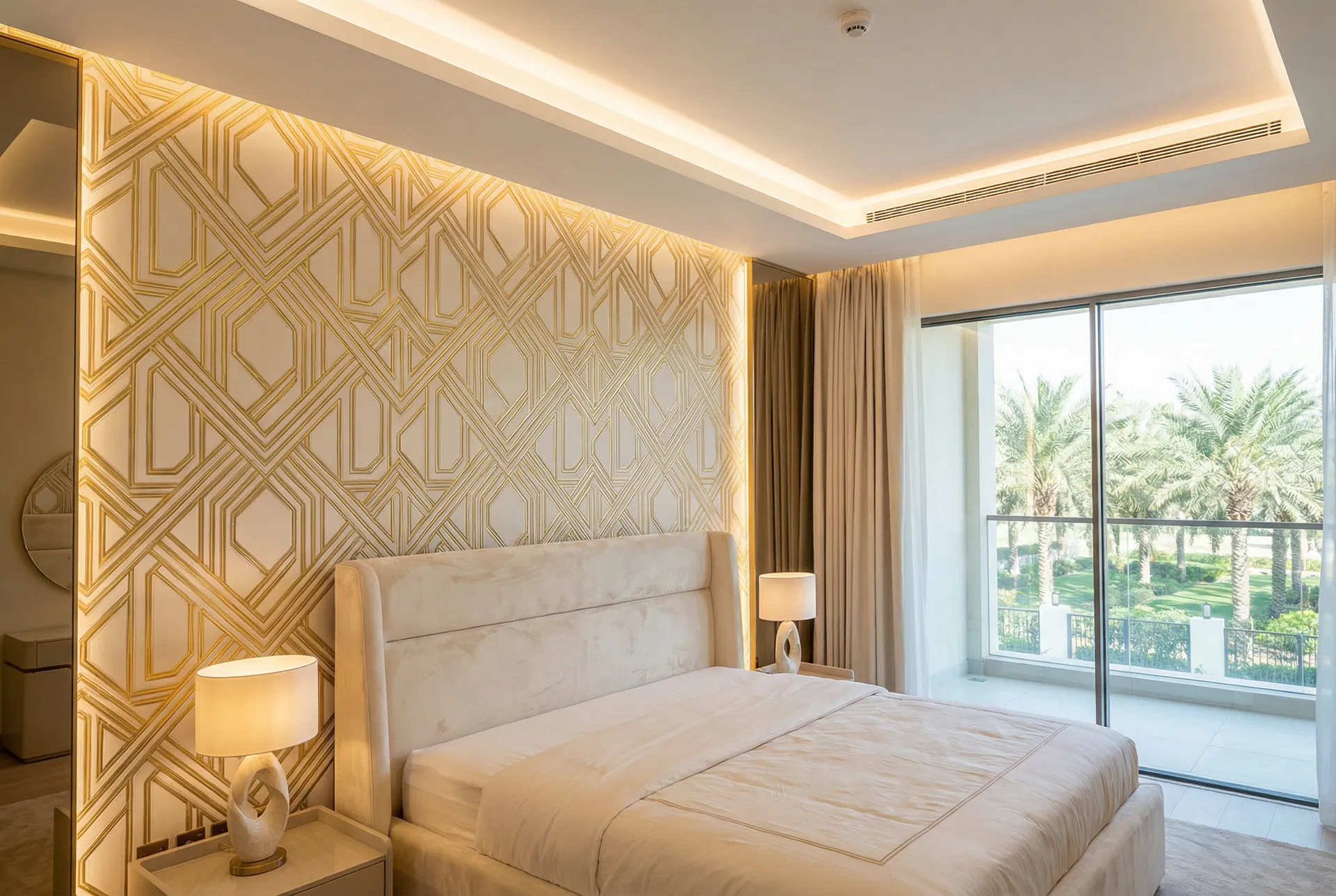 Wallpaper Feature Wall — Palm Jumeirah Villa