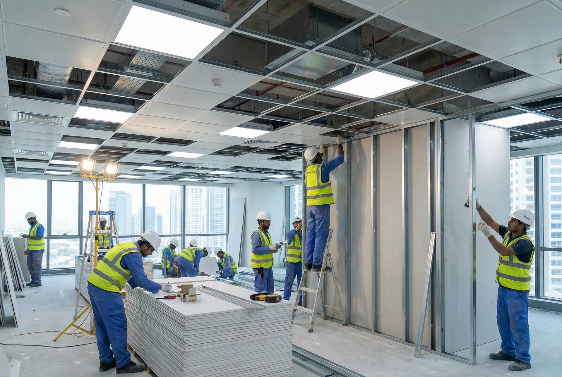 False Ceiling & Partition Works — JLT