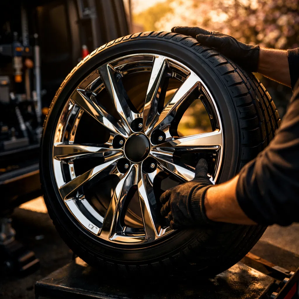 Spring tire swap service