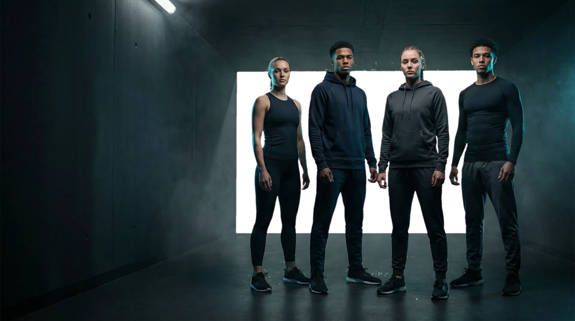 Diverse group of young pre-professional athletes