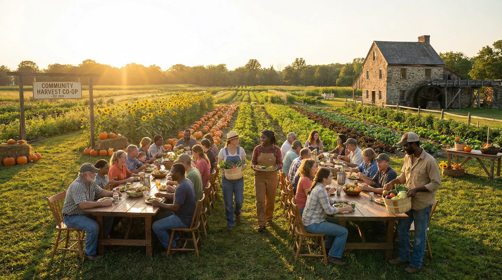 Community farm gathering